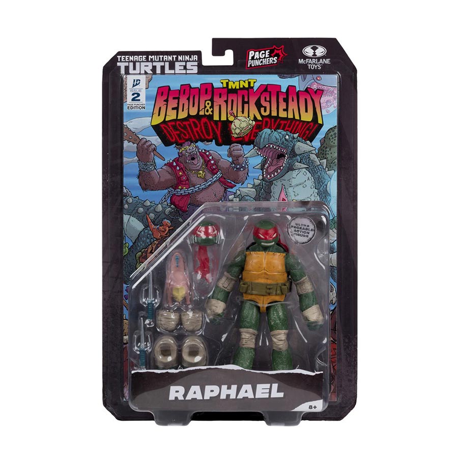 Teenage Mutant Ninja Turtles Page Punchers Wave 2 Raphael 5-Inch Scale Action Figure With Comic
