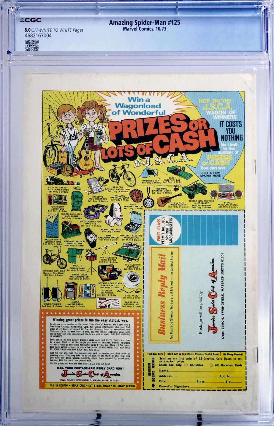 Amazing Spider-Man #125 Cover B CGC 8.0