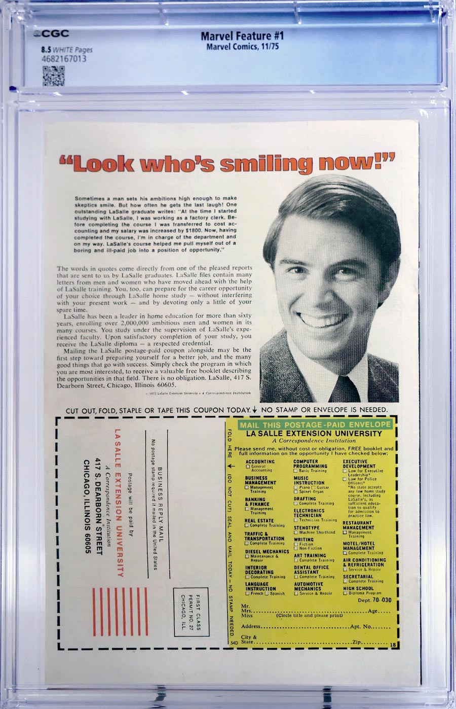 Marvel Feature Vol 2 #1 Cover C CGC 8.5