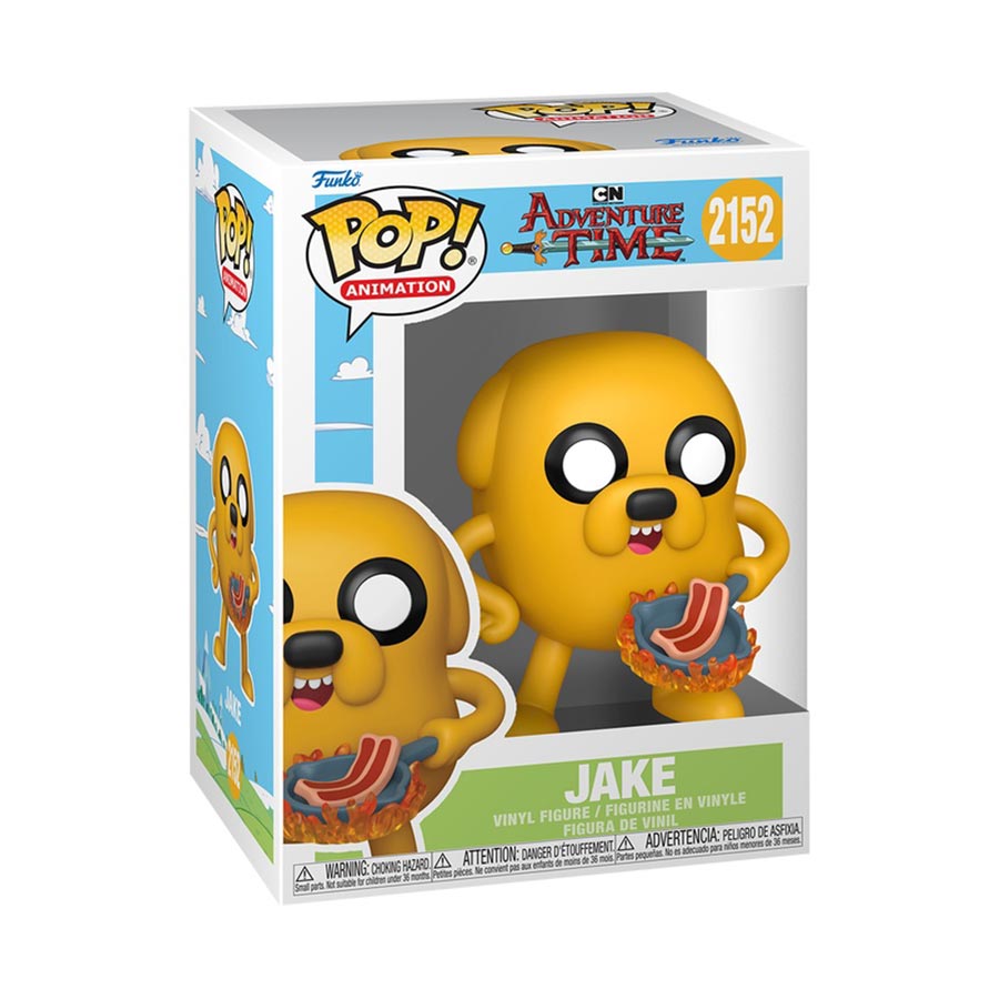 POP Animation Adventure Time Jake With Bacon Pancakes Vinyl Figure