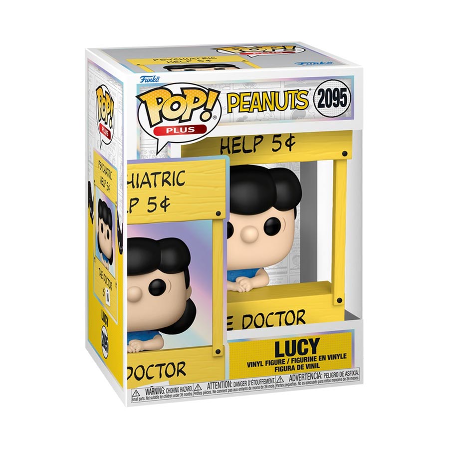 POP Plus Peanuts Lucy Psychiatric Booth Vinyl Figure