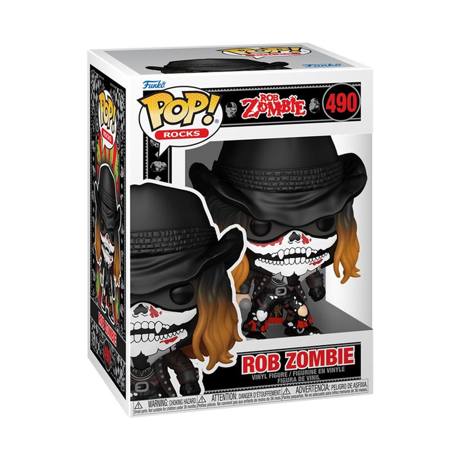 POP Rocks Rob Zombie With Bandana Vinyl Figure