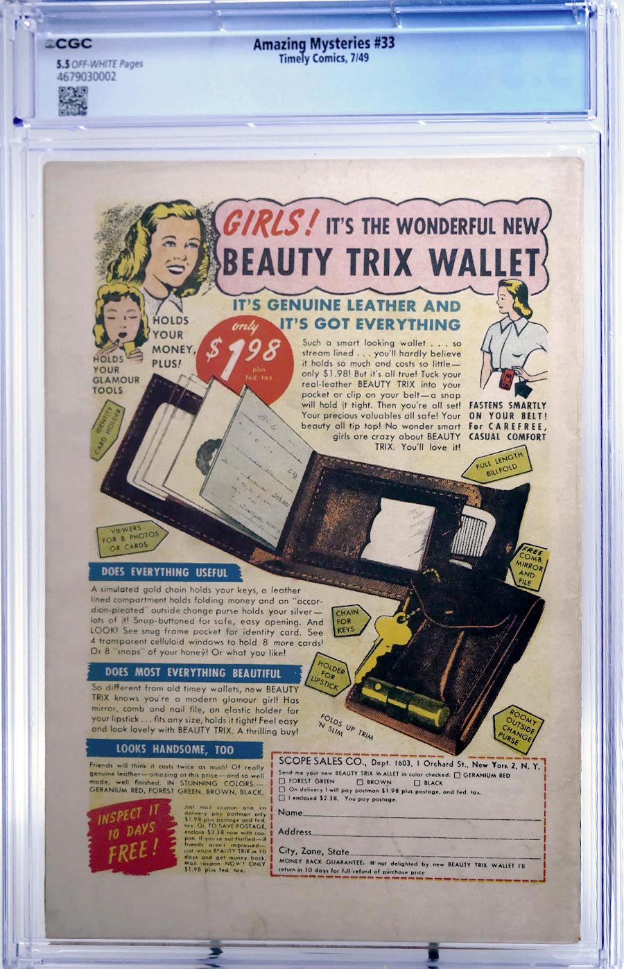 Amazing Mysteries #33 Cover B CGC 5.5