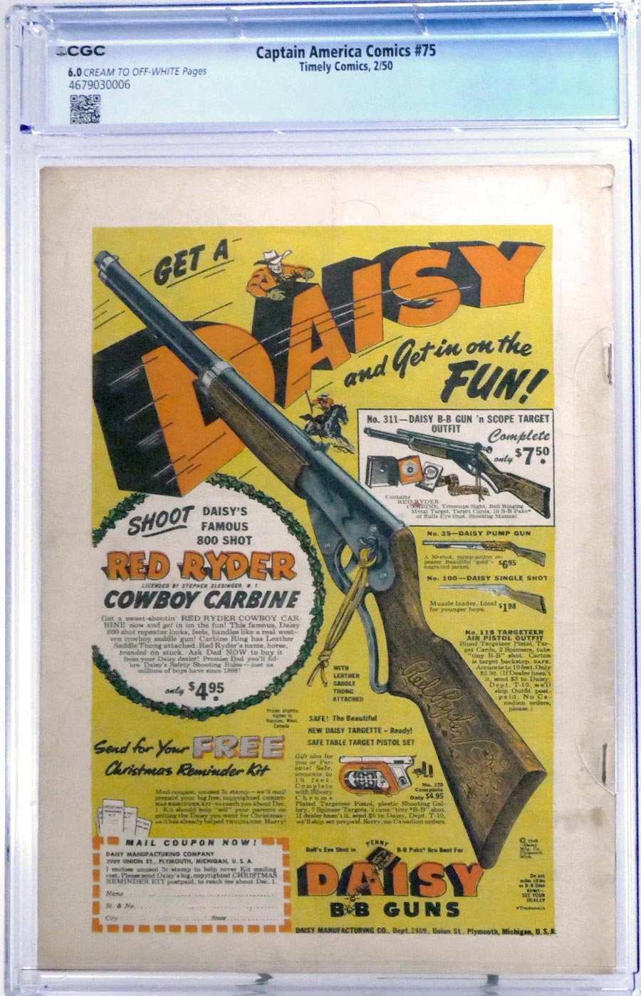 Captain America Comics #75 Cover B CGC 6.0