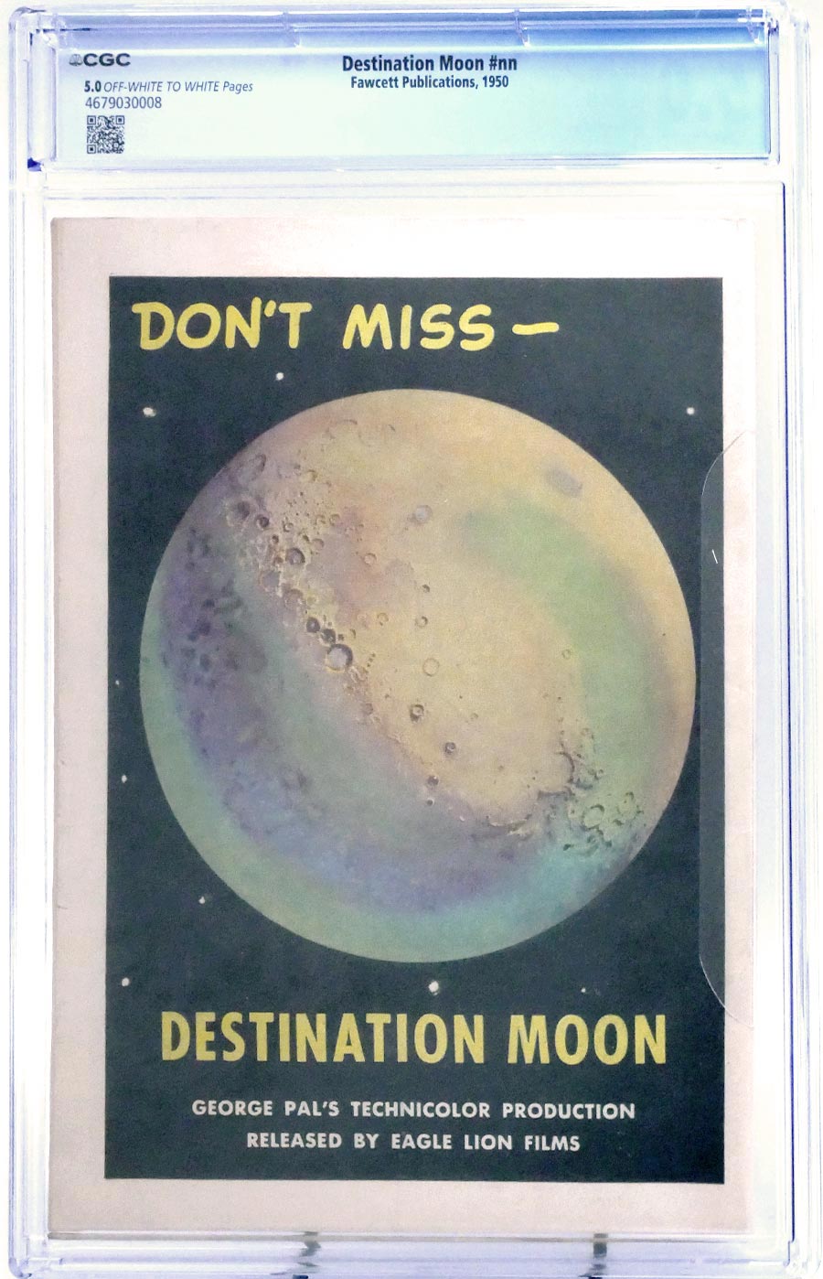 Fawcett Movie Comic Destination Moon #1 Cover B CGC 5.0