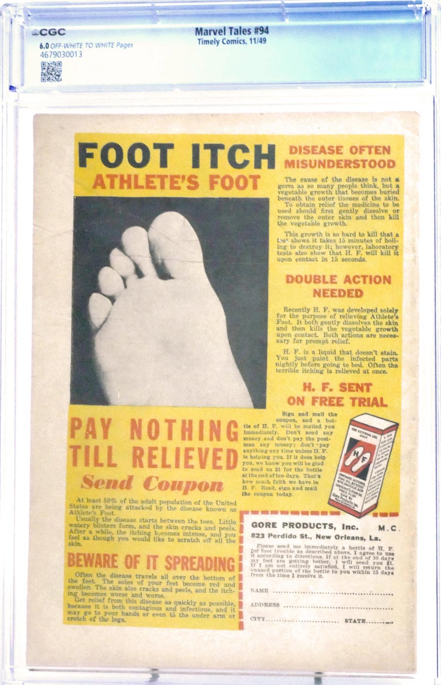 Marvel Tales (Atlas) #94 Cover C CGC 6.0