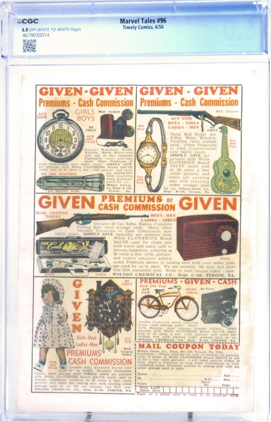 Marvel Tales (Atlas) #96 Cover B CGC 6.0