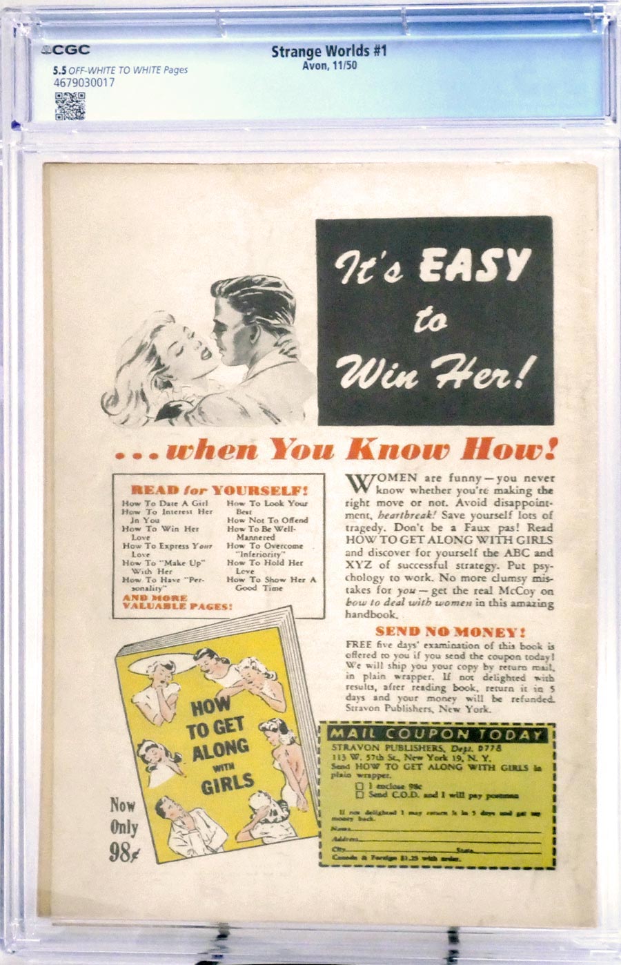 Strange Worlds (Avon) #1 Cover B CGC 5.5