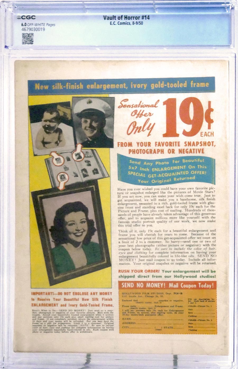 Vault Of Horror (E.C.) #14 Cover B CGC 6.0