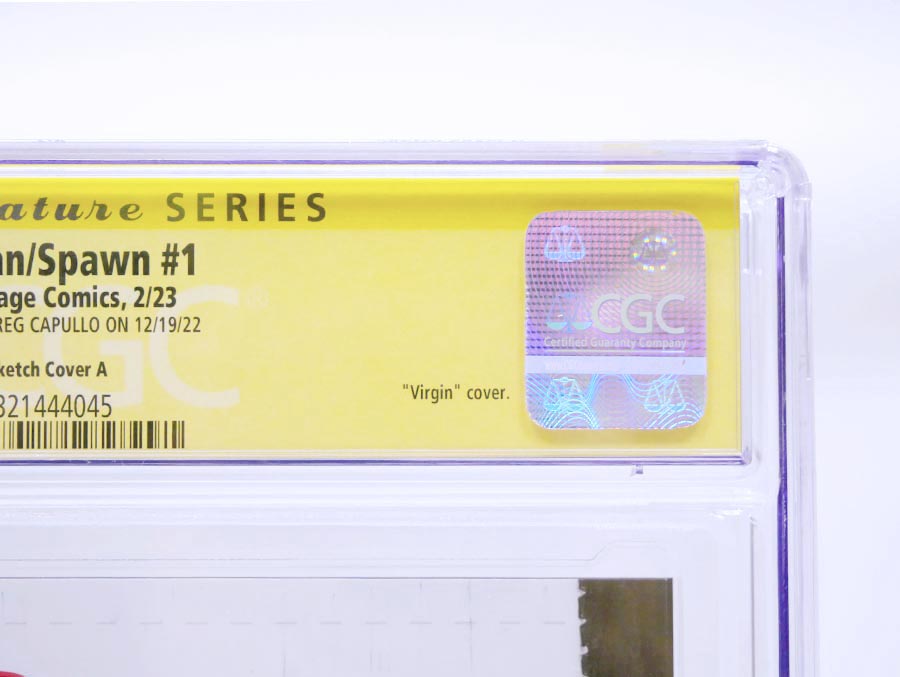 Batman Spawn #1 (One Shot) Cover Z-H Incentive Greg Capullo Signed Variant Cover CGC Signature Series 9.8 Signed By Greg Capullo