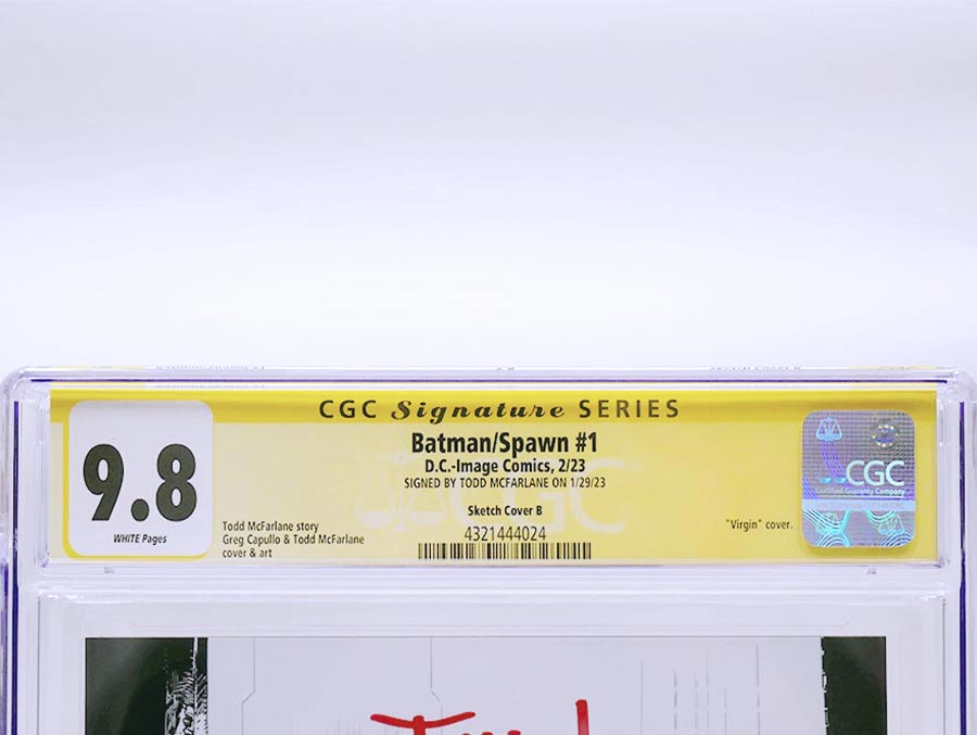 Batman Spawn #1 (One Shot) Cover Z-I Incentive Todd McFarlane Signed Variant Cover CGC Signature Series 9.8 Signed By Todd McFarlane