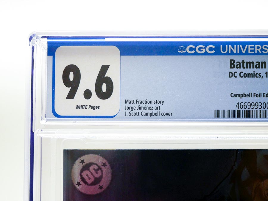 Batman Vol 4 #1 Cover Z-D Variant J Scott Campbell Foil Variant Cover CGC 9.6 (DC All In)