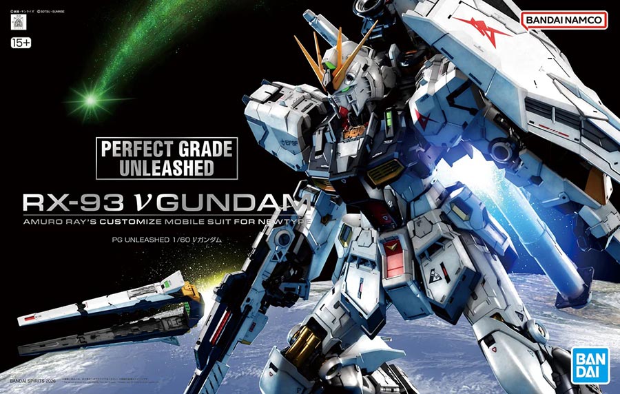 Gundam Perfect Grade Unleashed 1/60 Kit - RX-93 Nu Gundam Amura Rays Customize Mobile Suit For Newtype