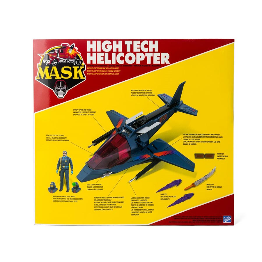 M.A.S.K. High Tech Helicopter Vehicle 2.75-Inch Action Figure