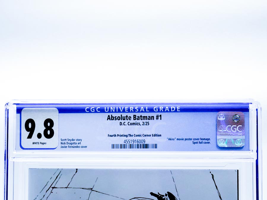 Absolute Batman #1 Cover Z-W 4th Ptg Javier Fernandez Variant CGC 9.8