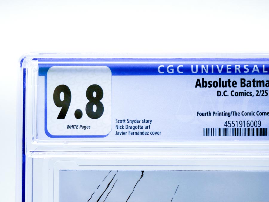 Absolute Batman #1 Cover Z-W 4th Ptg Javier Fernandez Variant CGC 9.8