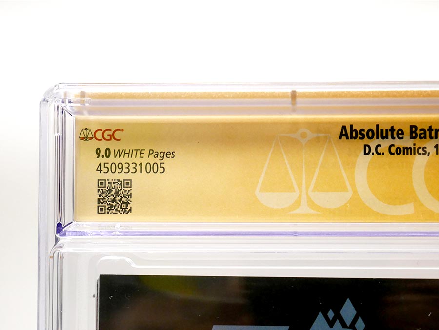 Absolute Batman #1 Cover Z-X Regular Nick Dragotta Cover CGC Signature Series 9.0 Signed By Scott Snyder & Nick Dragotta (DC All In)