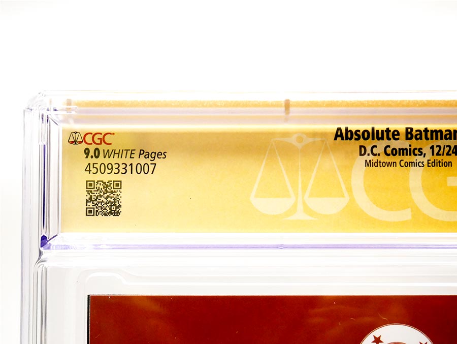 Absolute Batman #1 Cover Z-Y Midtown Exclusive Dan Panosian Connecting Cover CGC Signature Series 9.0 Signed By Scott Snyder & Nick Dragotta