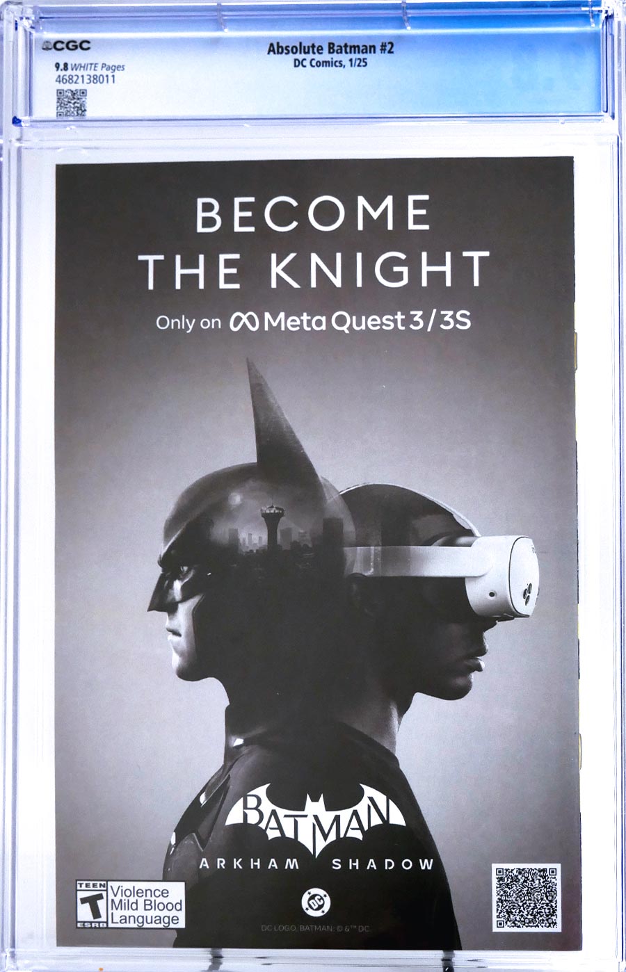 Absolute Batman #2 Cover T Regular Nick Dragotta Cover CGC 9.8 (DC All In)