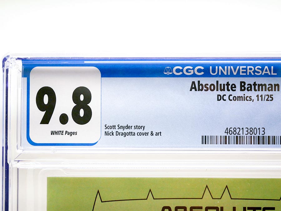 Absolute Batman #12 Cover I Regular Nick Dragotta Cover CGC 9.8 (DC All In)