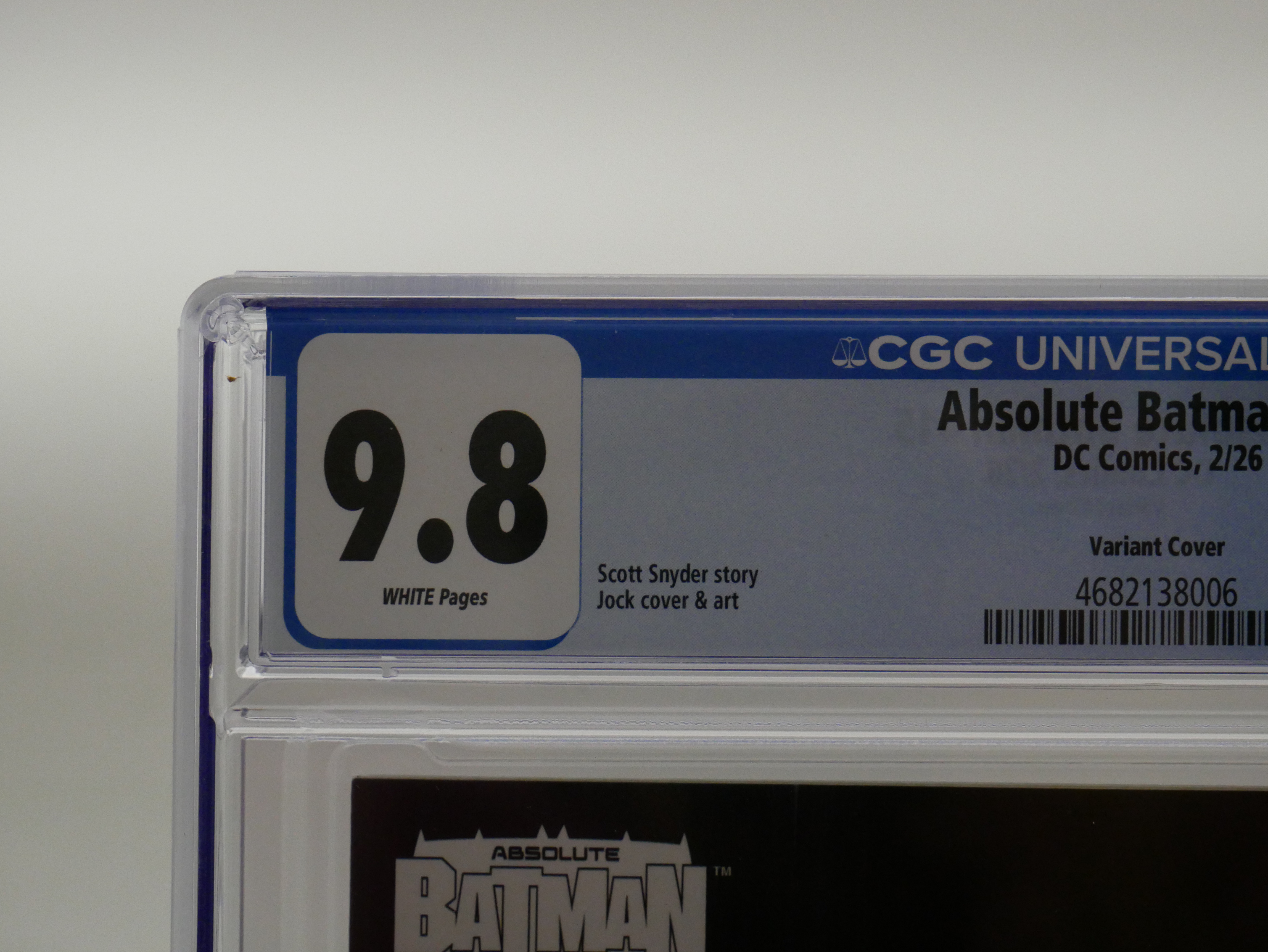 Absolute Batman #15 Cover R Variant Jock Card Stock Cover CGC 9.8 (DC All In)