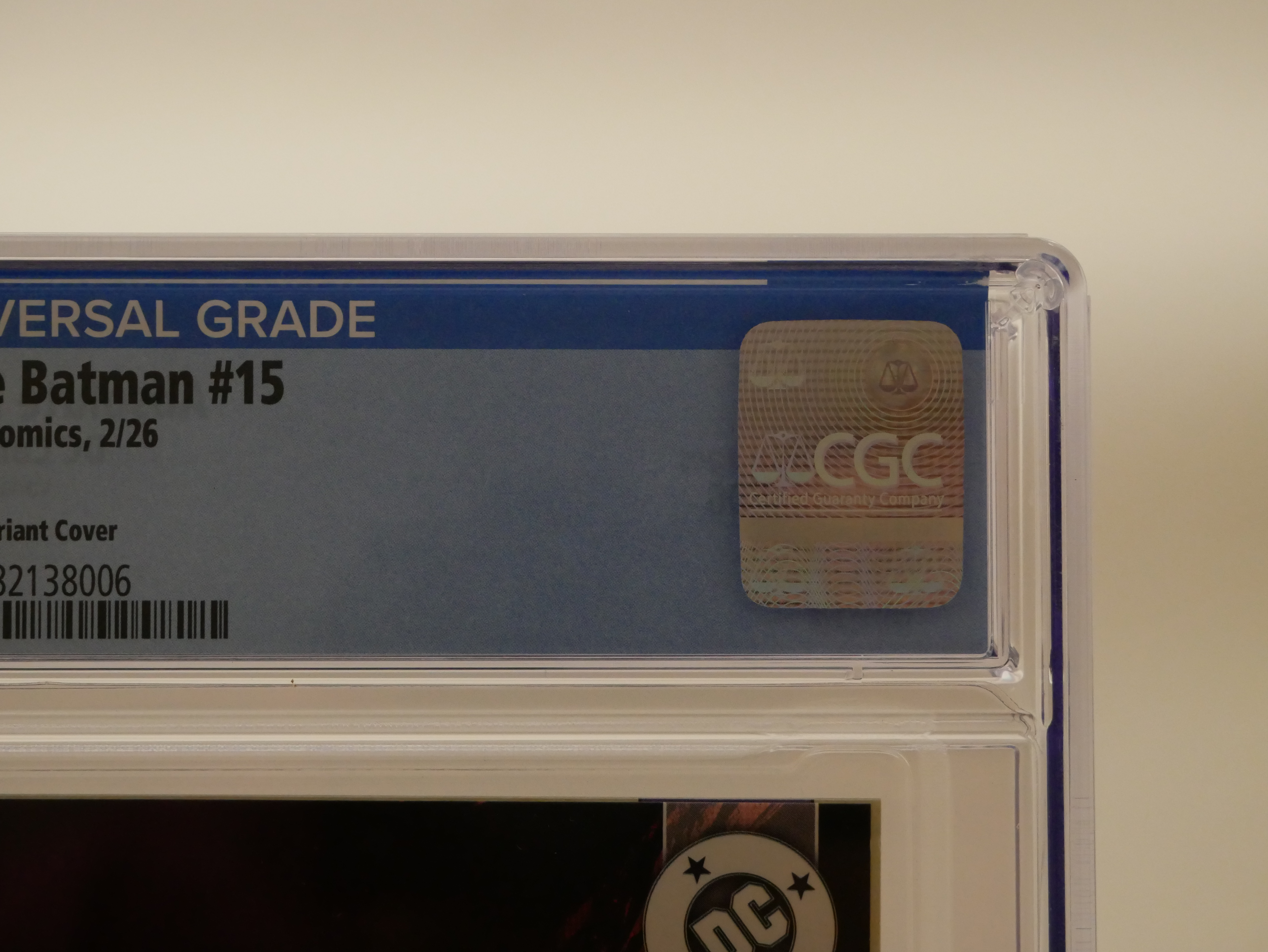 Absolute Batman #15 Cover R Variant Jock Card Stock Cover CGC 9.8 (DC All In)