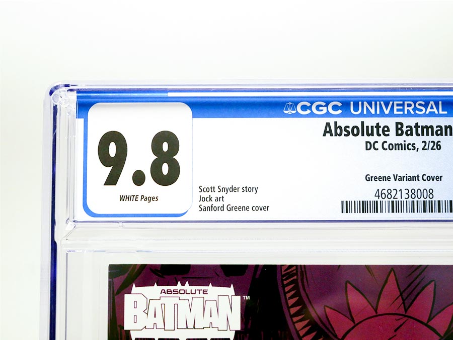 Absolute Batman #15 Cover U Incentive Sanford Greene Card Stock Variant Cover CGC 9.8 (DC All In)