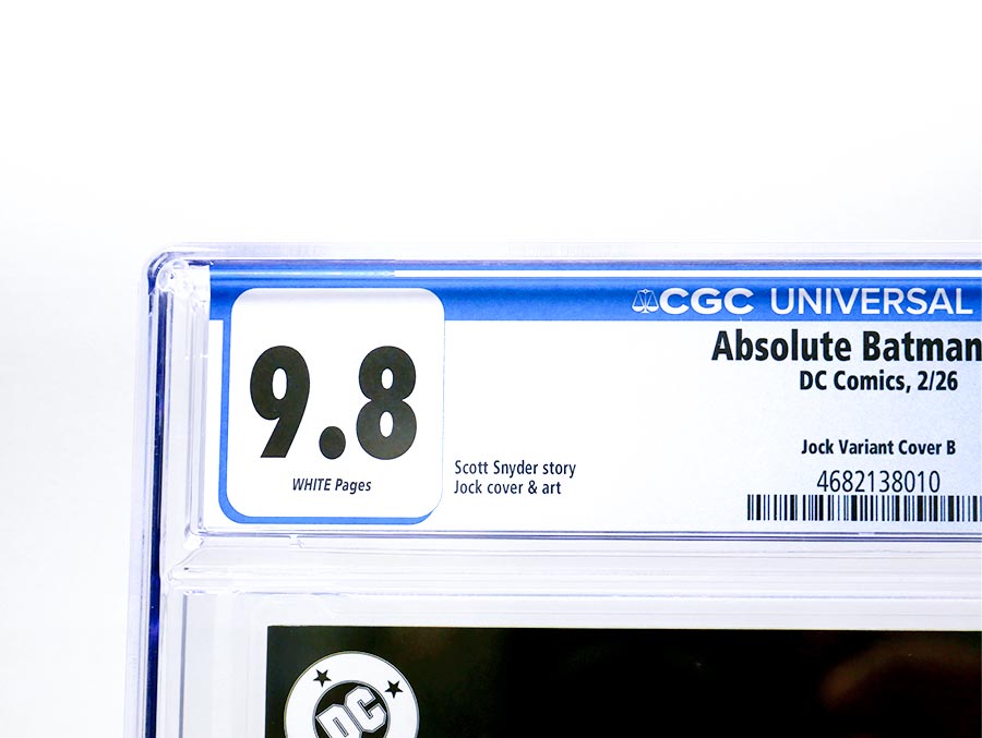 Absolute Batman #15 Cover V Incentive Jock Virgin Card Stock Variant Cover CGC 9.8 (DC All In)
