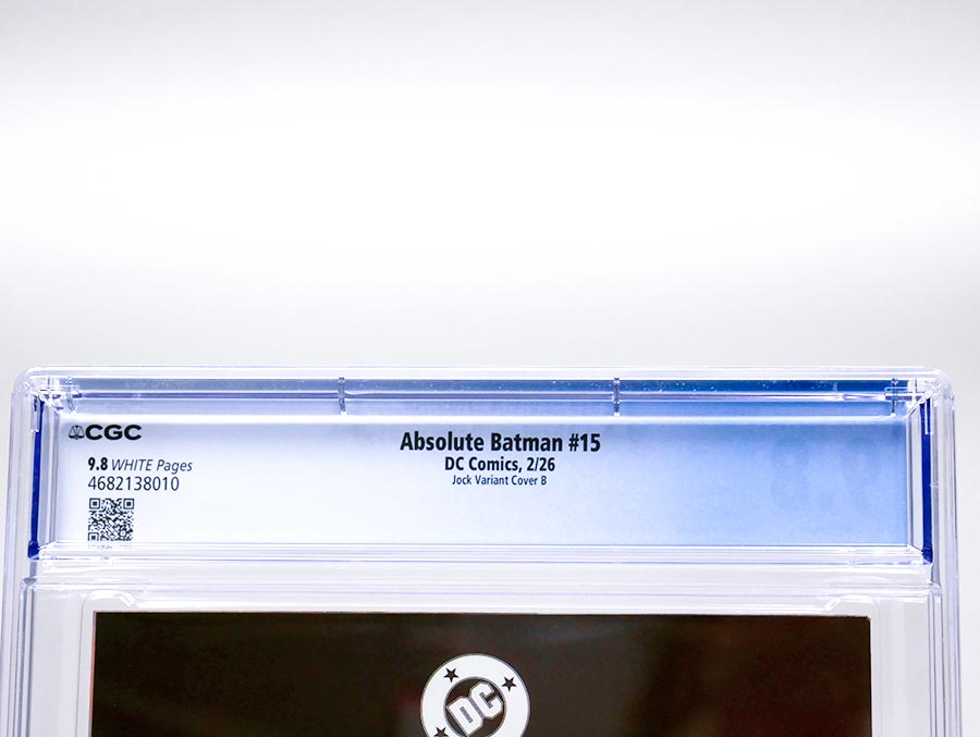 Absolute Batman #15 Cover V Incentive Jock Virgin Card Stock Variant Cover CGC 9.8 (DC All In)