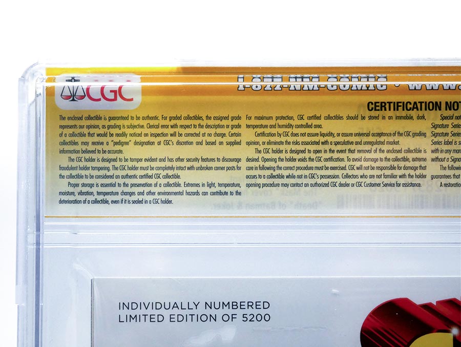 Batman Vol 2 #40 Cover H Variant The Mask WB Movie Poster Cover CGC Signature Series 9.8 Signed By Scott Snyder (Endgame Tie-In)