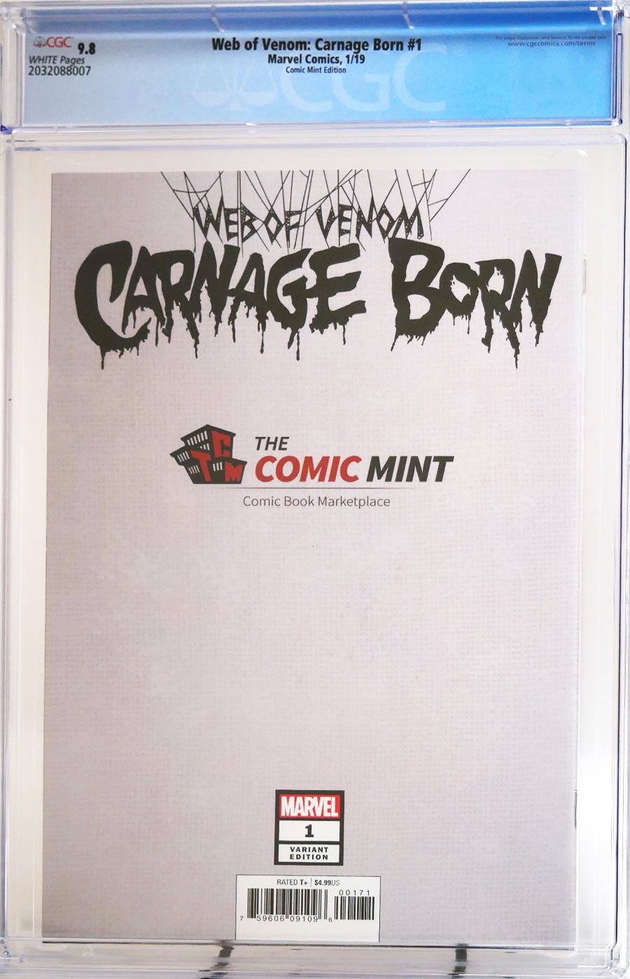 Web Of Venom Carnage Born #1 Cover E Variant Mike Mayhew Cover CGC 9.8