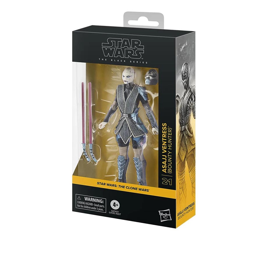Star Wars Black Series The Clone Wars Asajj Ventress Bounty Hunter 6-Inch Action Figure