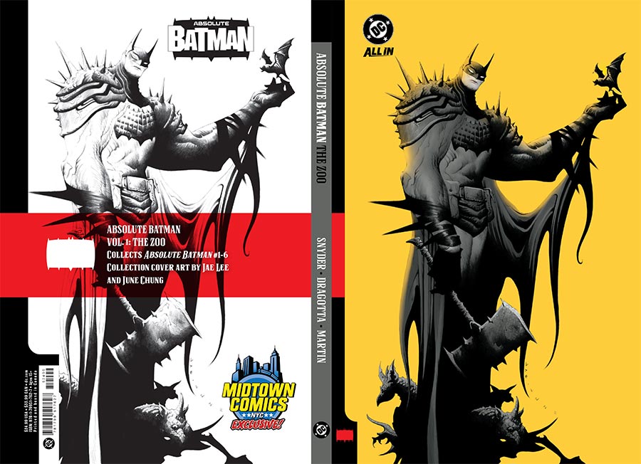 Absolute Batman Vol 1 The Zoo HC Midtown Exclusive Jae Lee Variant Dustjacket