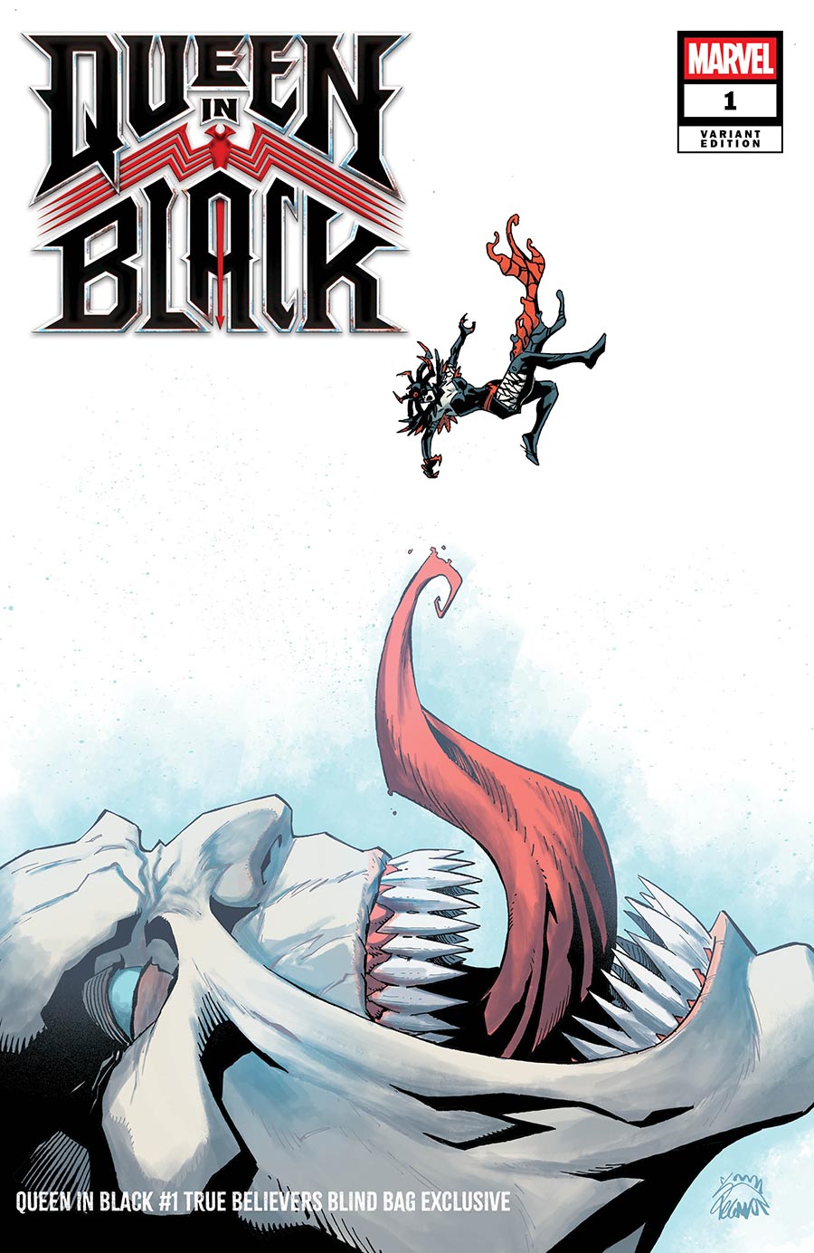 Queen In Black #1 Cover B Variant True Believers Blind Bag Cover With Polybag (Filled Randomly)