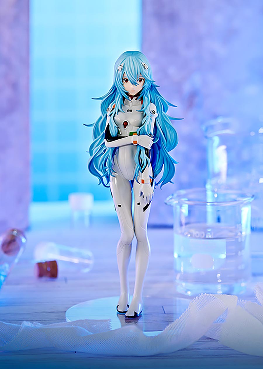 Rebuild Of Evangelion Pop Up Parade Rei Long Hair PVC Figure