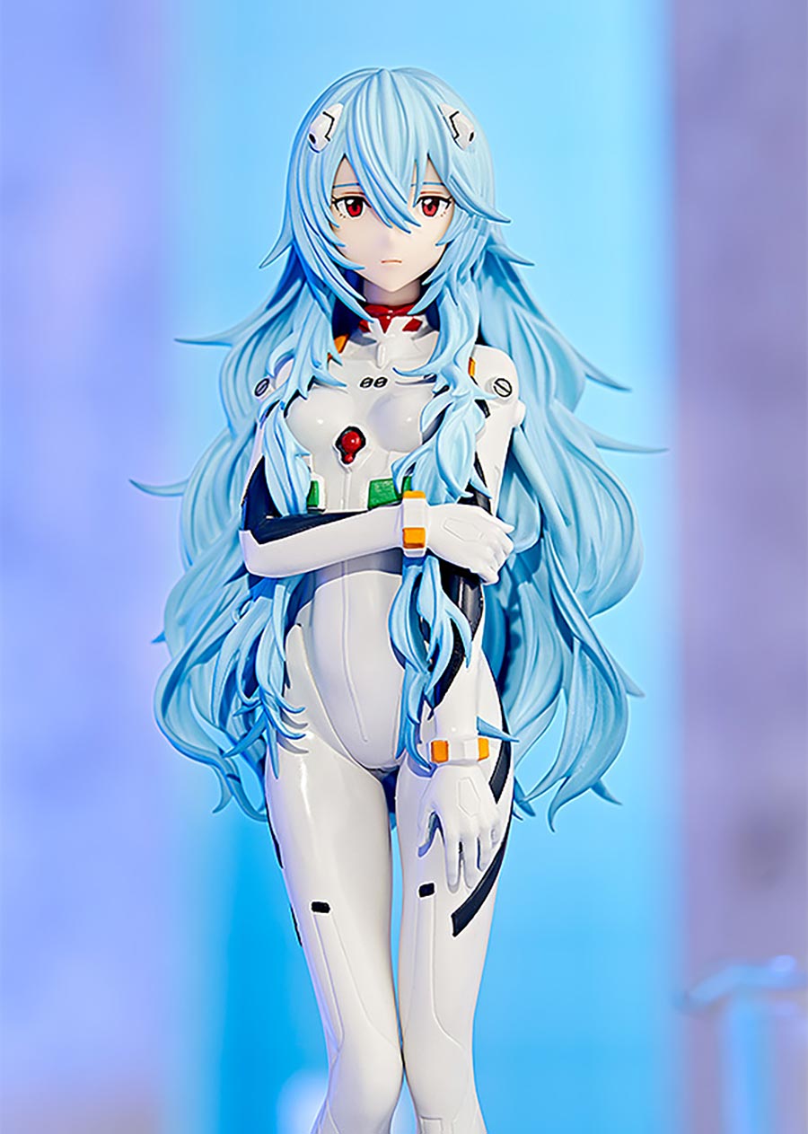 Rebuild Of Evangelion Pop Up Parade Rei Long Hair PVC Figure