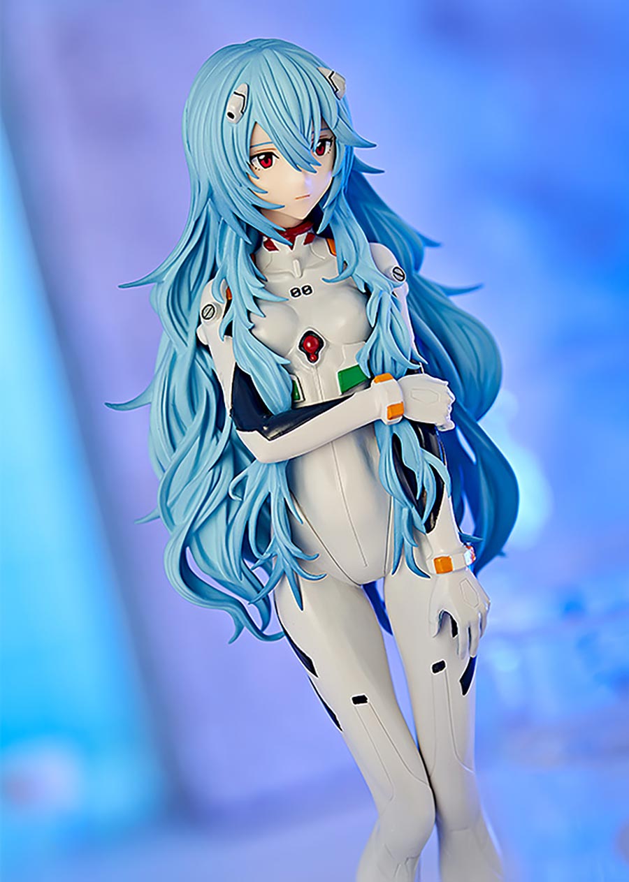 Rebuild Of Evangelion Pop Up Parade Rei Long Hair PVC Figure