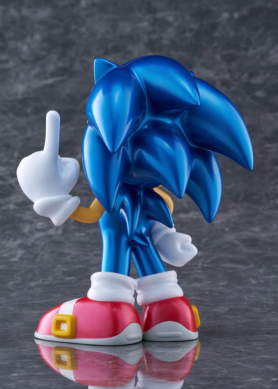Sonic The Hedgehog Sofubi Half PVC Figure Metallic Color Version
