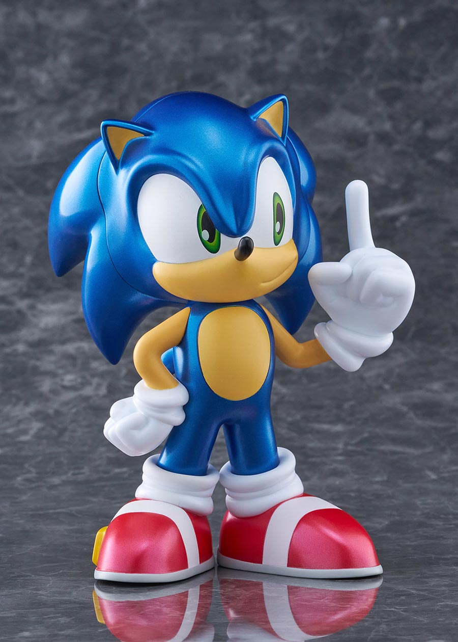 Sonic The Hedgehog Sofubi Half PVC Figure Metallic Color Version