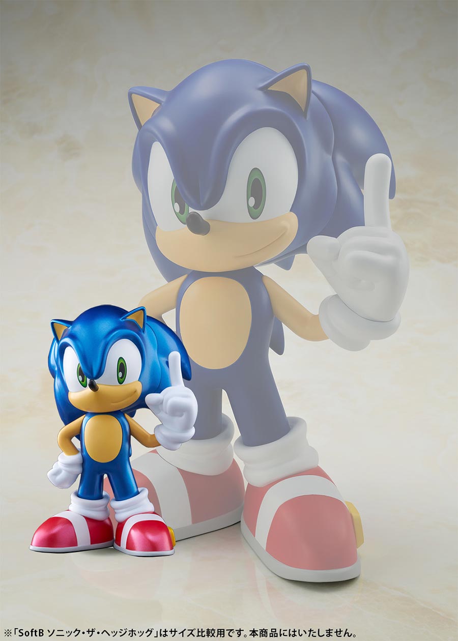 Sonic The Hedgehog Sofubi Half PVC Figure Metallic Color Version