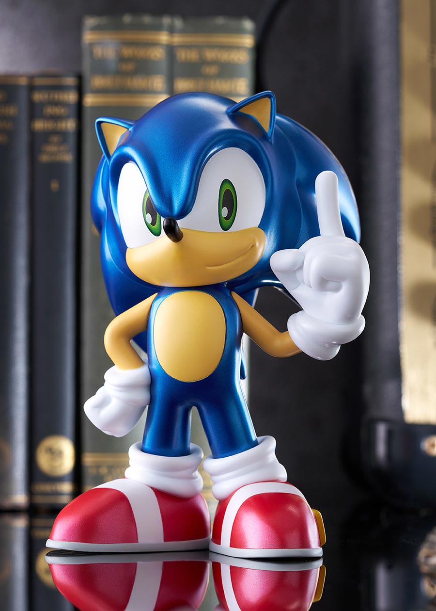 Sonic The Hedgehog Sofubi Half PVC Figure Metallic Color Version