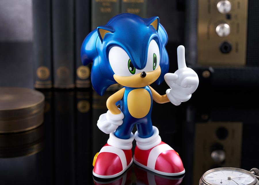 Sonic The Hedgehog Sofubi Half PVC Figure Metallic Color Version