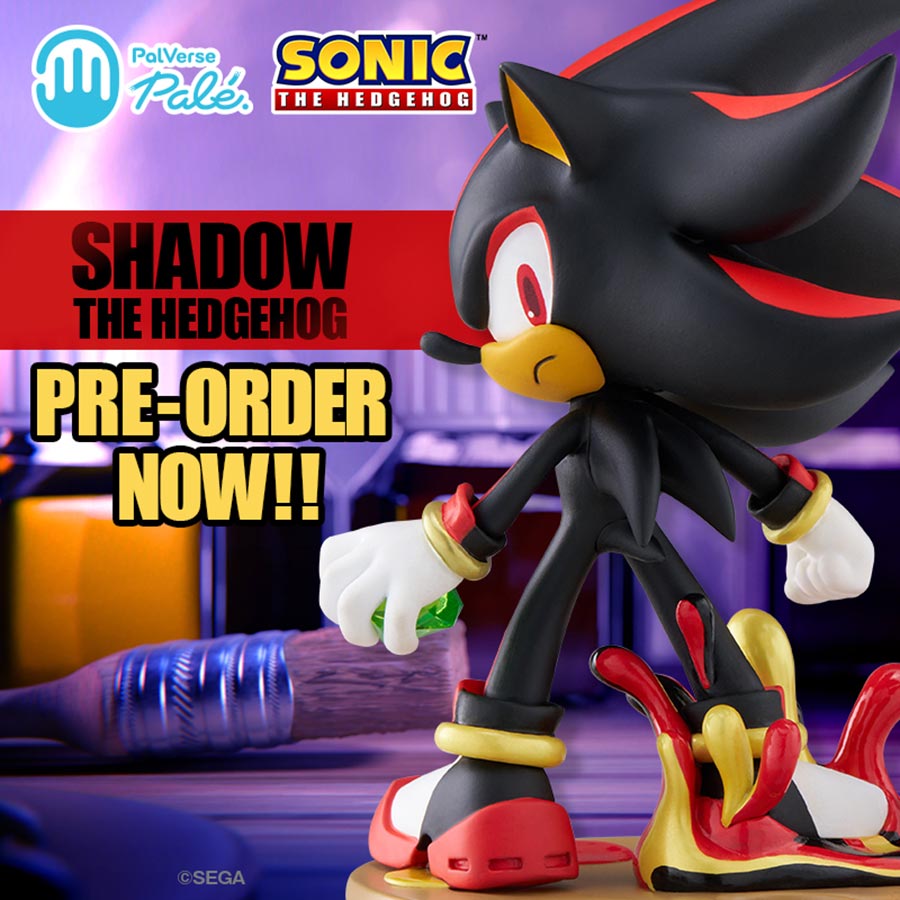Sonic The Hedgehog Palverse Pale Shadow The Hedgehog PVC Figure