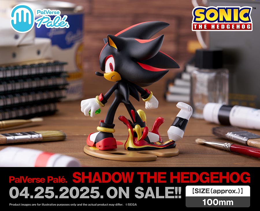 Sonic The Hedgehog Palverse Pale Shadow The Hedgehog PVC Figure