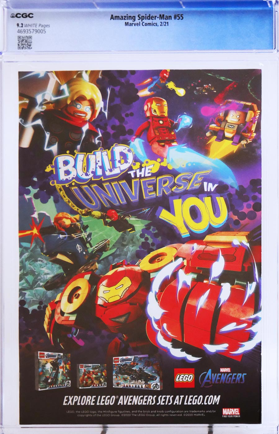 Amazing Spider-Man Vol 5 #55 Cover M Regular Patrick Gleason Webhead White On Black Cover CGC 9.2