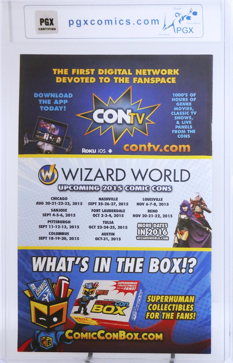 Batman Adventures #12 Cover D Wizard World 2015 B&W Variant PGX 9.8