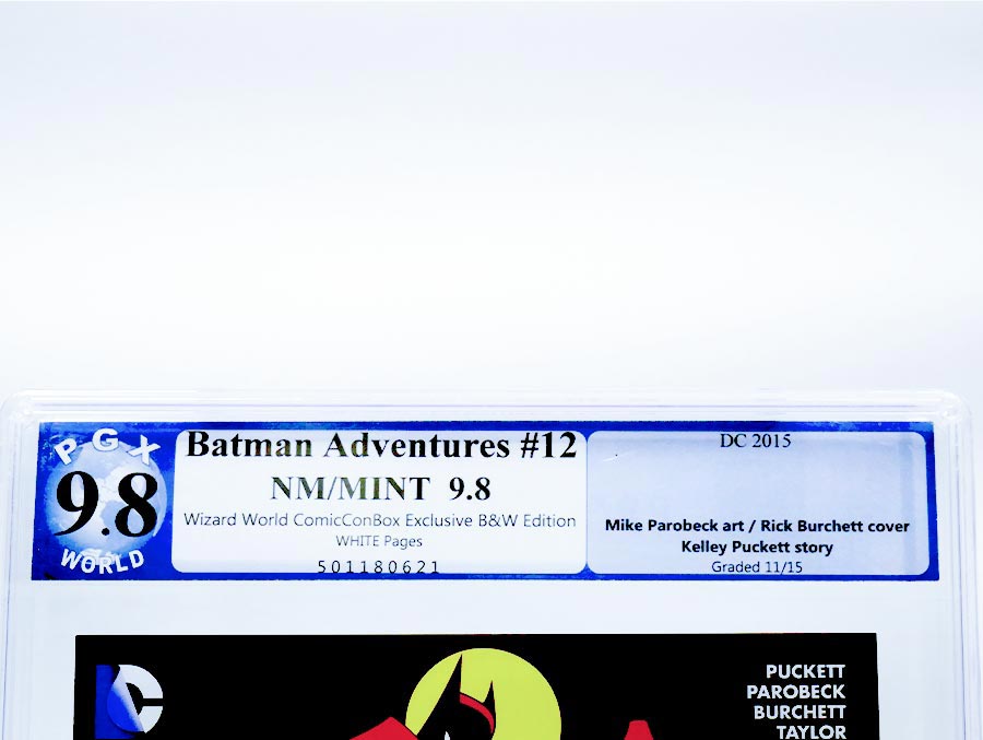 Batman Adventures #12 Cover D Wizard World 2015 B&W Variant PGX 9.8