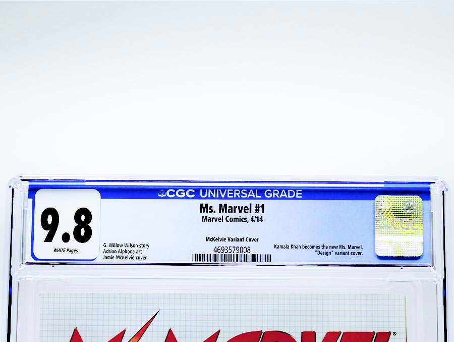 Ms Marvel Vol 3 #1 Cover L Variant Design Cover CGC 9.8