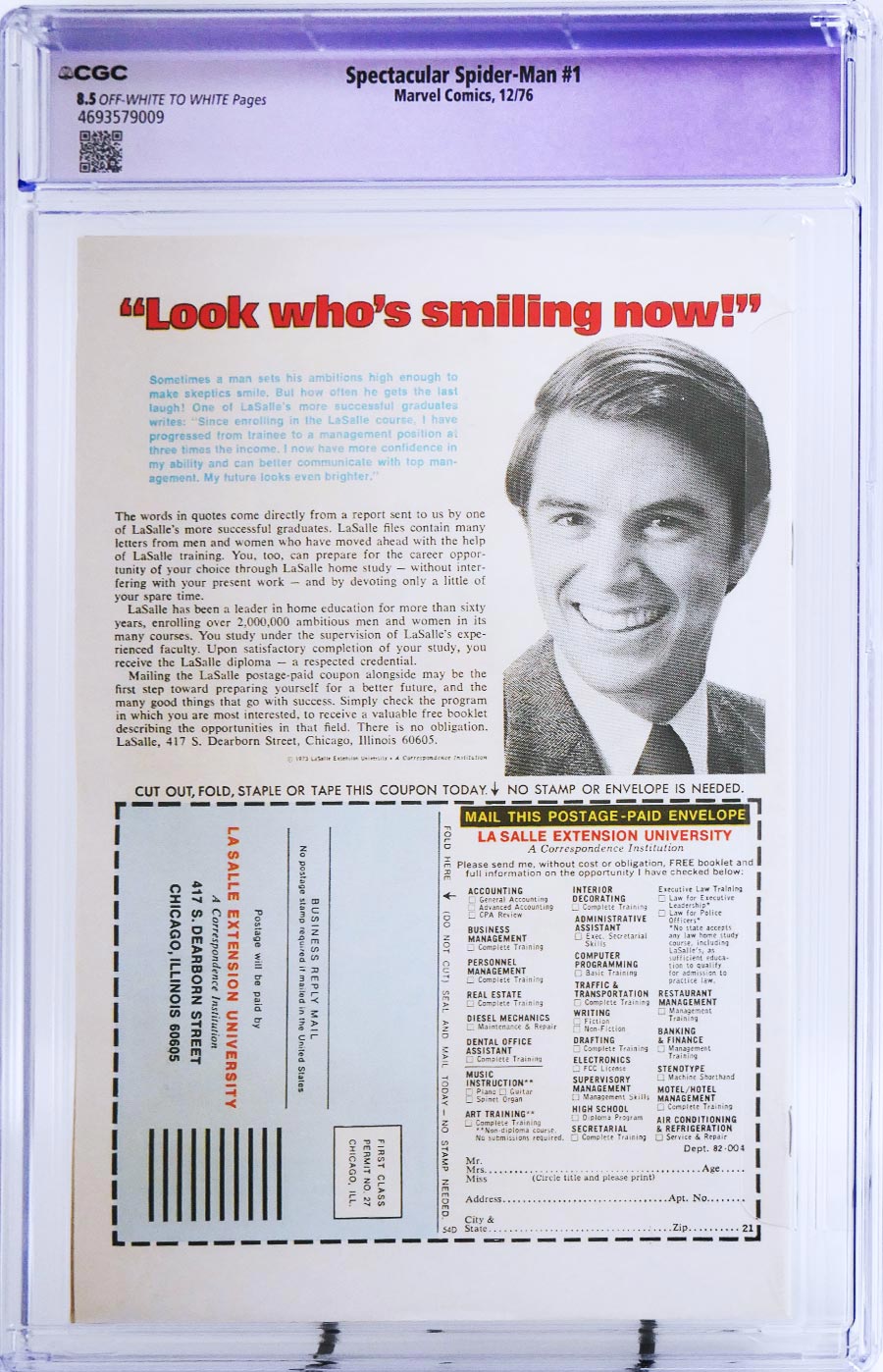 Spectacular Spider-Man #1 Cover F CGC Restored 8.5