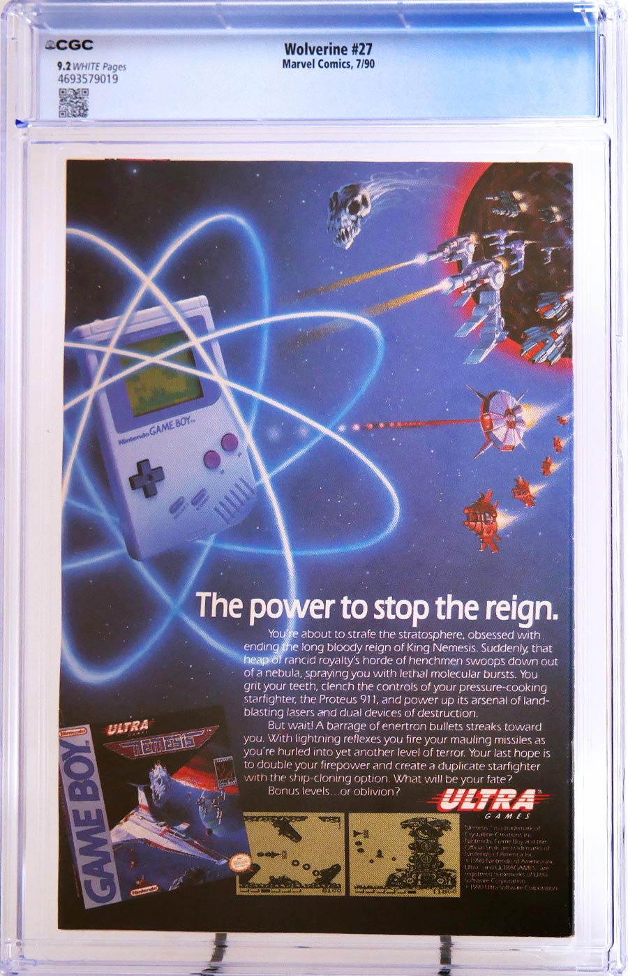 Wolverine Vol 2 #27 Cover B CGC 9.2